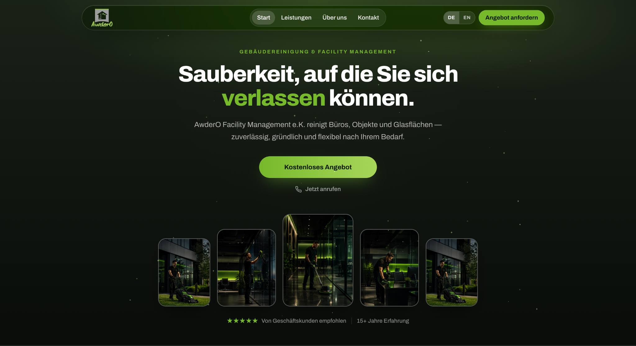 AwderO — Facility management website